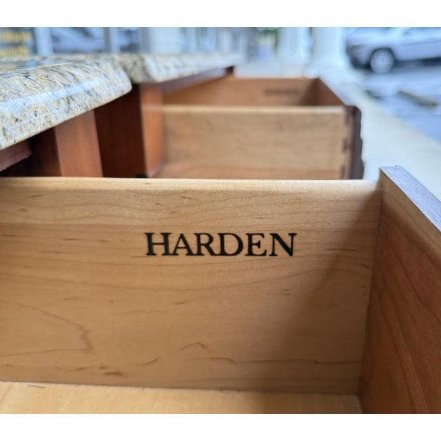 Late 20th Century Pair of Harden Nightstands With Granite Tops For Sale - Image 11 of 12