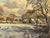 John Miller Winter landscape with snow covered fields & farmhouse in the English Countryside 1985 Circa For Sale - Image 6 of 14