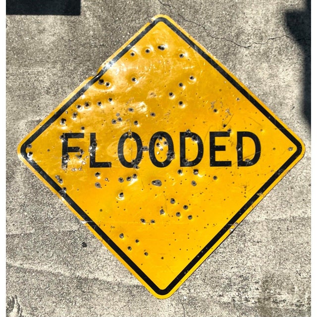 Vintage Bullet Flooded Sign For Sale - Image 4 of 12