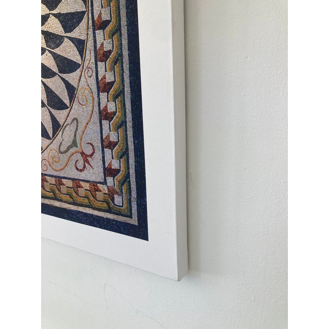 William Gray Harris Photograph on Canvas “ Roman Mosaic With Gorgon Head" For Sale - Image 9 of 11
