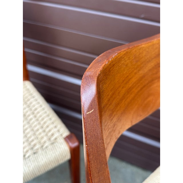 Niels Otto Møller Teak Model 71 Dining Chairs for j.l. Møller, 1960s- Set of Four For Sale - Image 11 of 12