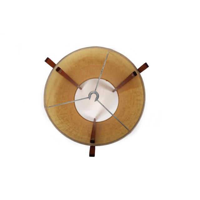 Vintage Mid-Century Modern Scandinavian Teak Hanging Lamp For Sale - Image 9 of 15