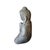 24" Distressed Black Brown Cross Legs Peaceful Hands Stone Buddha Statue For Sale In San Francisco - Image 6 of 13