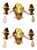 Art Deco French Crystal and Mirror Wall Sconces from Maison Baguès, Paris, 1945s, Set of 2 For Sale