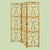 Wood Rattan Three-Panel Folding Screen For Sale - Image 7 of 7