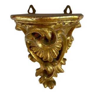 Vintage Hollywood Regency Gold Corbel For Sale