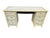 Faux Bamboo Hand Painted Blue and Creme Chinoiserie Desk For Sale - Image 12 of 12
