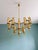 Metal Geometric Brass Chandelier by Gaetano Sciolari for Boulanger, 1970 For Sale - Image 7 of 16