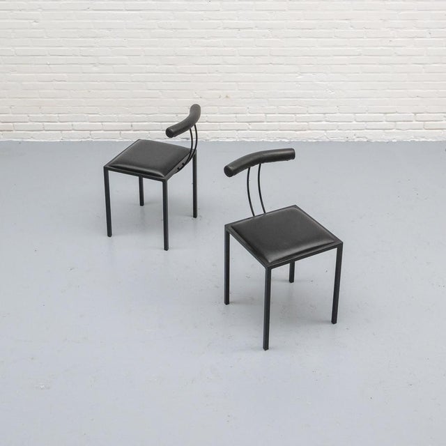 Postmodern Dining Chair attributed to Artelano, 1980s For Sale - Image 4 of 16