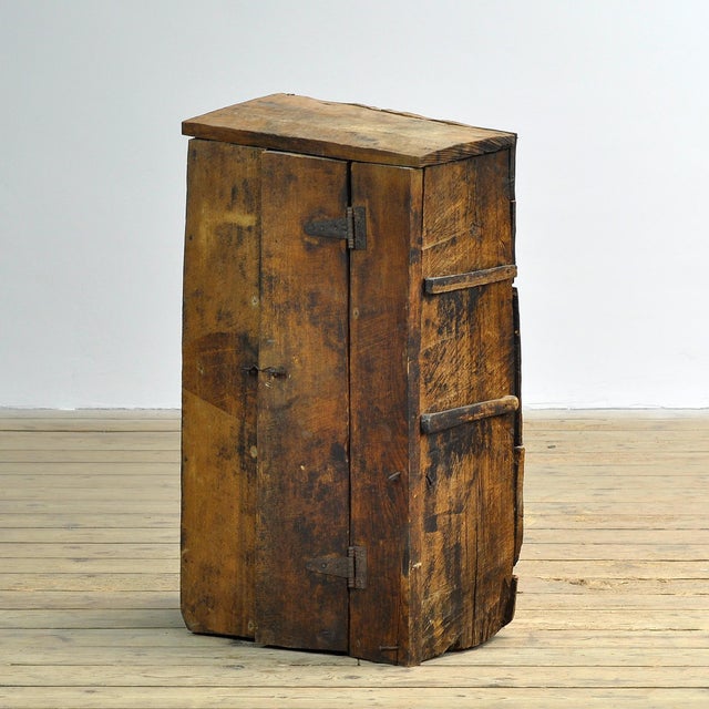 Rustic Primitive Wooden Cabinet, 1930 For Sale - Image 3 of 14