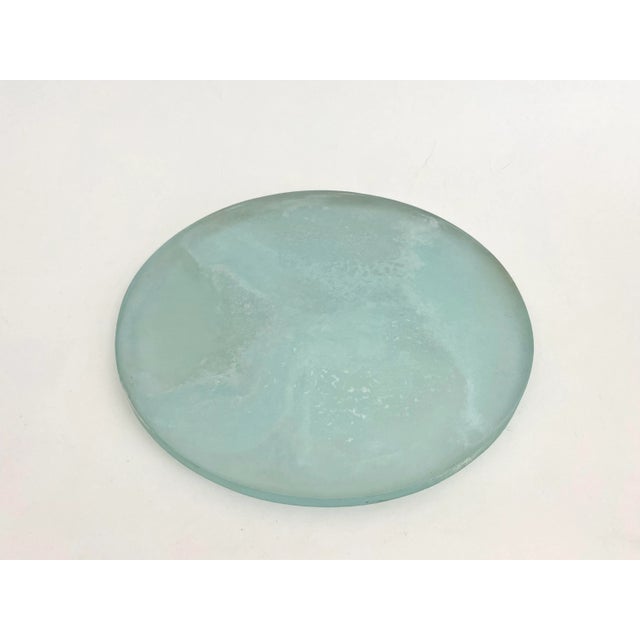Belgian Salvaged Porthole Glass Charger For Sale - Image 4 of 9