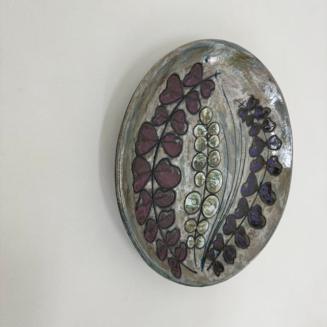 German Rusha Handarbeit Ceramic Wall Plate, 1970s For Sale - Image 14 of 15