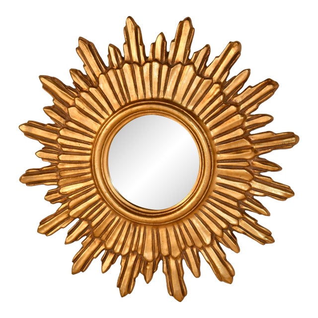Mid-20th Century French Sunburst Mirror For Sale