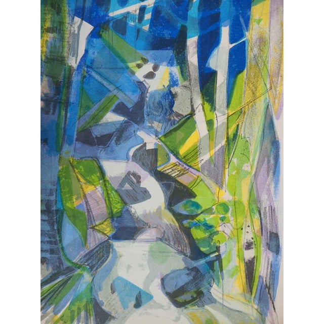Camille HILAIRE (1916-2004) Torrent in the Forest (La Largue), 1975 Original color lithograph Signed in pencil On Japanese...