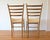 Gio Ponti 1960s Mid Century Modern Pair of Gio Ponti Style Ladder Back Chairs For Sale - Image 4 of 7