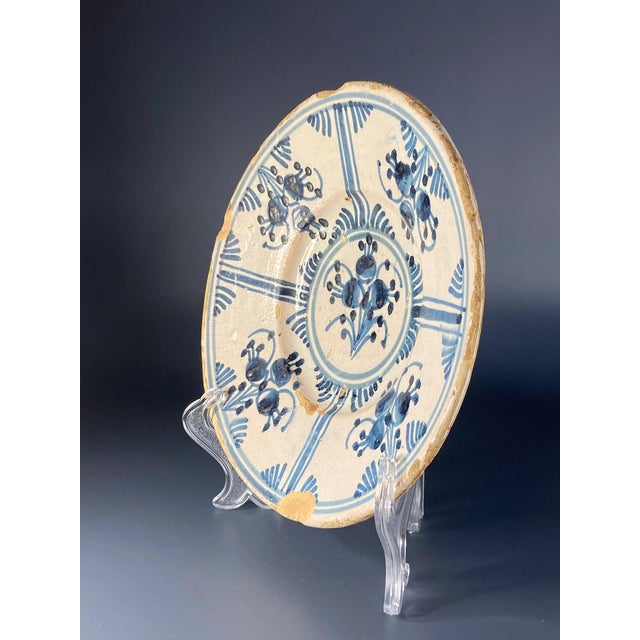Antique Catalan Dish in Spanish Ceramic, 1700s For Sale - Image 6 of 10