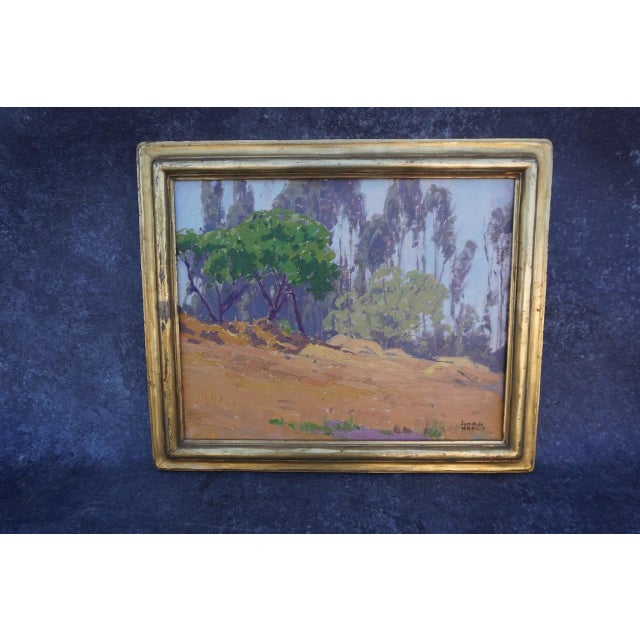 Sam Hyde Harris - Pasadena Hillside - Oil on Canvas Early 1920s, Framed For Sale In Los Angeles - Image 6 of 9