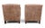 2010s Vintage Tetrad International British Shelby Sloped Arm Leather Club Chairs - A Pair For Sale - Image 5 of 11
