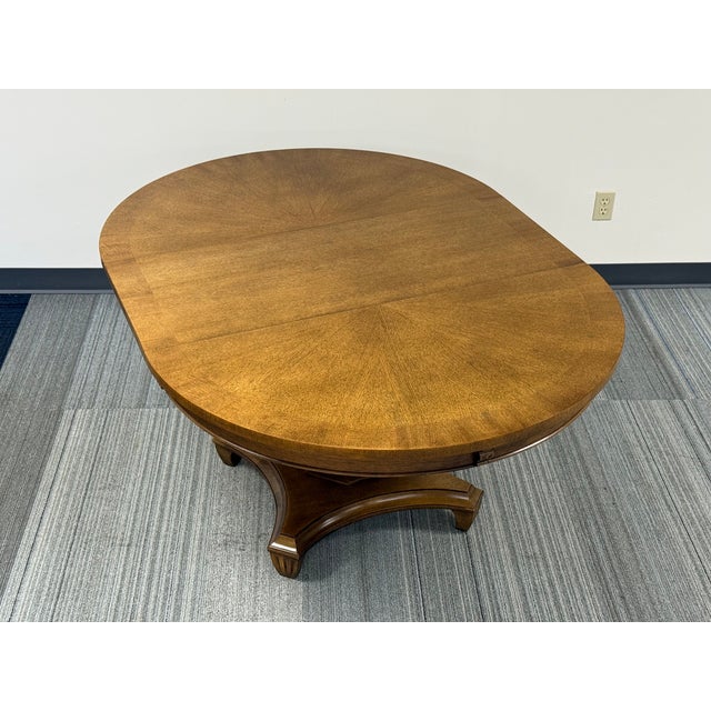 Romweber Romweber Neoclassical Dining Table W/3-Extensions ~ Seats Up to 8 For Sale - Image 4 of 10