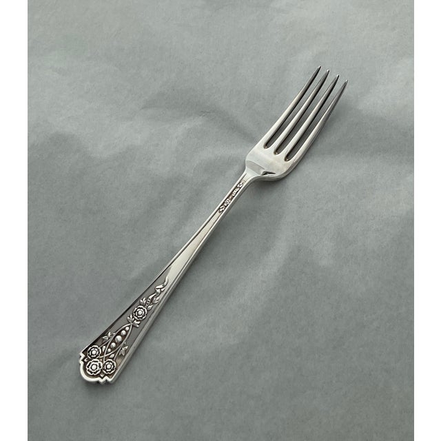 James Dixon & Sons 1980s Silver Plated Dinner Fork, Royal York For Sale - Image 4 of 13