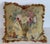Textile French Aubusson Style Tapestry Pillow with Silk Velvet Backing For Sale - Image 7 of 15