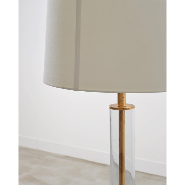 Late 20th Century Pair of Charles Hollis Jones Style Lucite Column Floor Lamps For Sale - Image 11 of 17