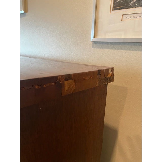 Brown 19th Century Mahogany English Butlers Chest For Sale - Image 8 of 12