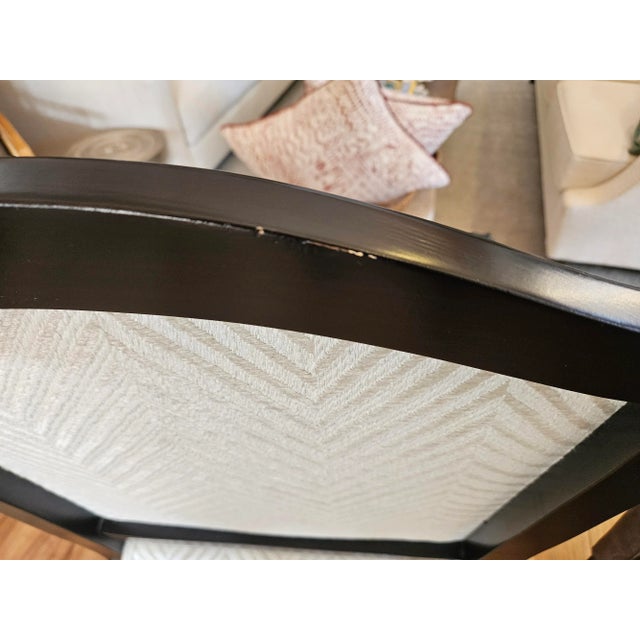 Black & Ivory Bergere Lounge Chair For Sale In Los Angeles - Image 6 of 8