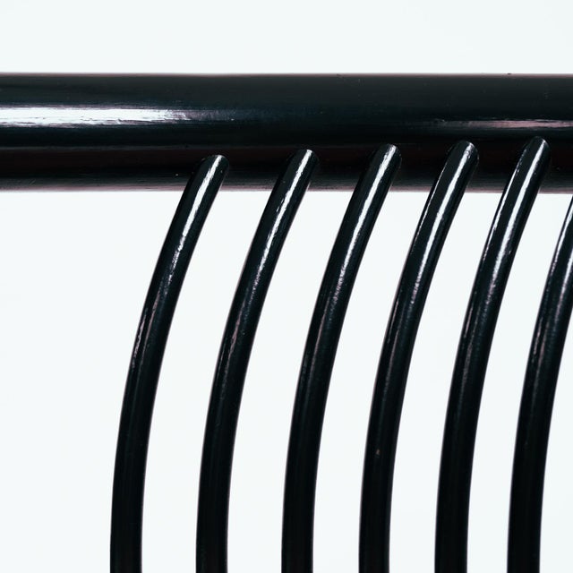 Black Vis-a-Vis Chair by Herbert Ohl for Lübke, 1980s For Sale - Image 12 of 15