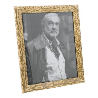 French Snake-Skin-Like Camouflage Pattern Picture Frame, circa 1960 For Sale