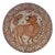 Wall Ceramic Plate in Gothic Style from Paterna Maiolica d'Art, 1970s For Sale