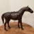 Mid 20th Century Hand Crafted Leather Wrapped Chestnut Horse Statue/Sculpture With Saddle and Stirrups For Sale - Image 13 of 13