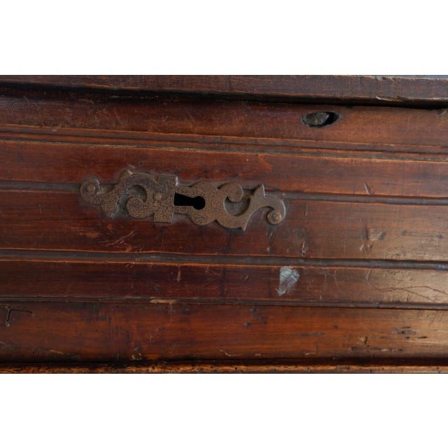 Brown 18th Century French Provincial Walnut Confiturier Cabinet with Drawer, 1760s For Sale - Image 8 of 16