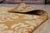 A 3' x 14' hand-knotted wool runner with a gold and brown damask pattern, in a low, dense Afghan wool pile. Newly made in...