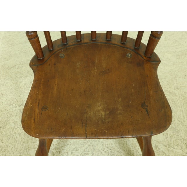 Period Early 19th Century Windsor Primitive Side Chair For Sale In Philadelphia - Image 6 of 11