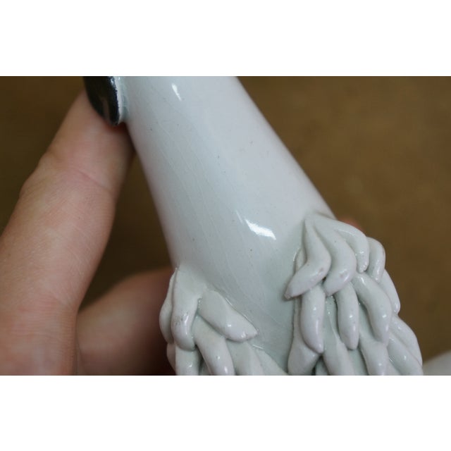 Mid Century Italian Porcelain Spaghetti Poodle Dog Figurine Statue 8" For Sale - Image 13 of 13