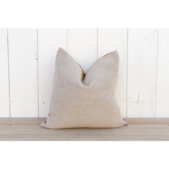 Textile Gulnoor Vintage Suzani Square Pillow For Sale - Image 7 of 10