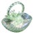 Basket in Opalescent Blown Glass attributed to Archimede Seguso, 1950s For Sale