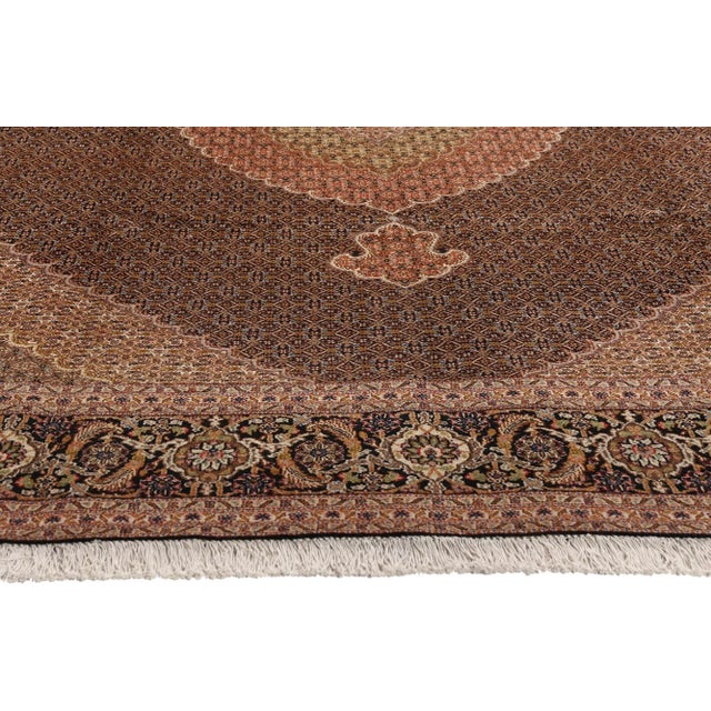 Vintage Persian Mahi Tabriz Rug, 07'09 X 11'01 For Sale - Image 4 of 10