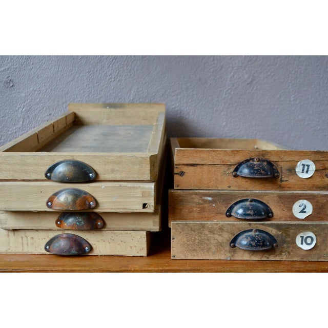 1950s Antique Workshop Drawer Tray, 1950s For Sale - Image 5 of 11