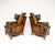 Vintage Leather Wing Back Chairs, 1920s, Set of 2 For Sale - Image 4 of 11