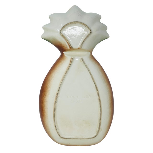 Vintage (1960's) Mid-Century Modern California Pottery Pineapple Chip & Dip Bowl S-24 For Sale - Image 9 of 10