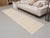 Cream 1970s Vintage Handmade Wool Cotton Cream Runner Rug For Sale - Image 8 of 10