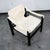 1960s 1960s Mid Century Danish Modern Lounge Chair Set White Black Leather Skipper Safari For Sale - Image 5 of 12