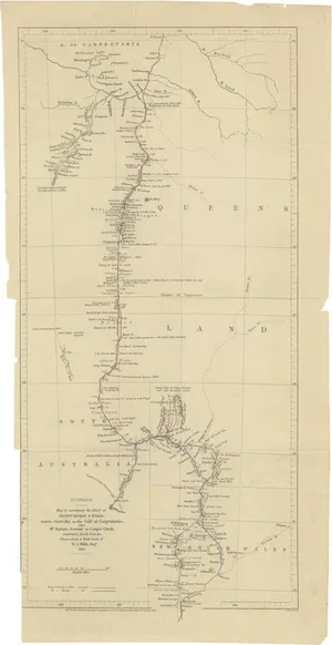 The Fateful Track of the Burke and Wills Expedition in Australias Outback, 1862