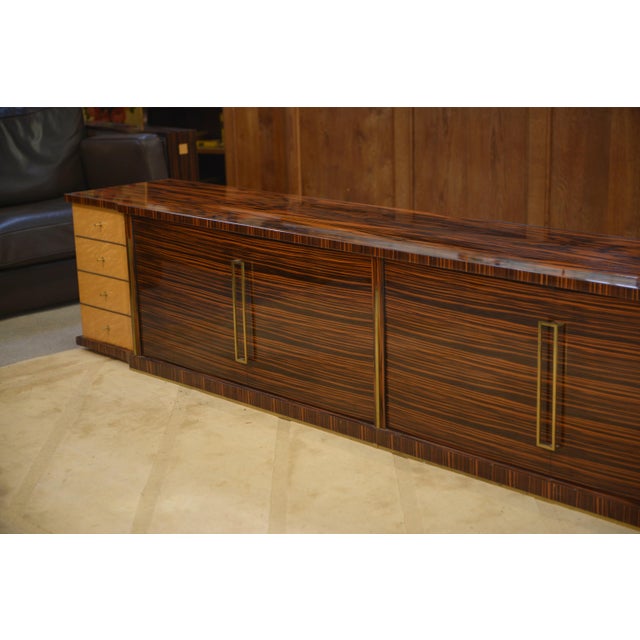 Minimalist Sideboard in Ebony and Sycamore, 1960s For Sale - Image 10 of 13