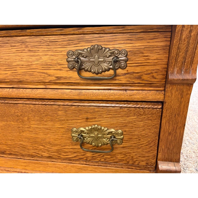 Antique Victorian Oak Princess Chest For Sale - Image 4 of 12