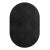 Tapis Oval Black #05 Modern Minimal Oval Shape Hand-Tufted Rug by TAPIS Studio For Sale - Image 4 of 4