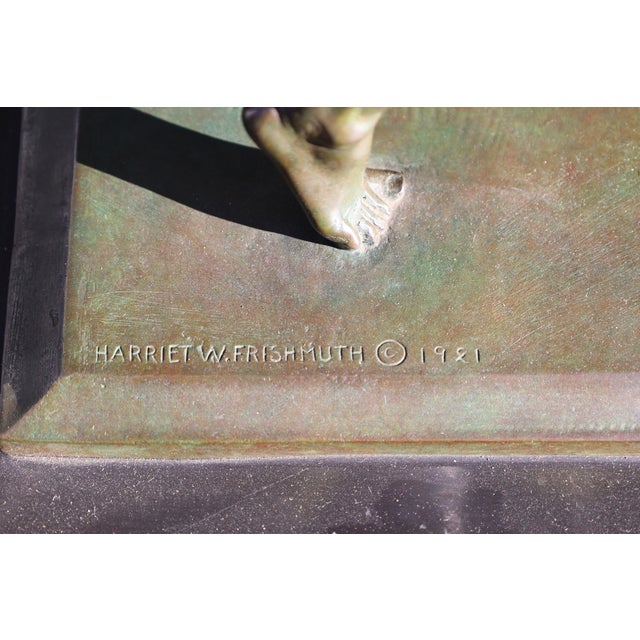 Bronze 1920s Harriet Whitney Frishmuth, Bronze Sculpture of Dancing Couple, Signed, "The Dancers" For Sale - Image 8 of 8