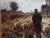 The sheepherder is guiding his flock back home which is seen in the background. This wonderful painting has been recently...